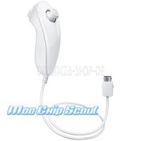 Nintendo Wii Nunchuk Controller in Wei - Original Nintendo - NEU + OVP