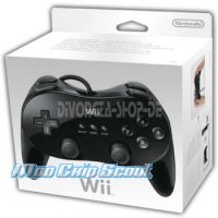 Nintendo Wii Classic Controller Pro in Schwarz - Original Nintendo - NEU + OVP