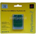 PS2 Original Sony 8 MB Memory Card crystal clear - NEU + OVP